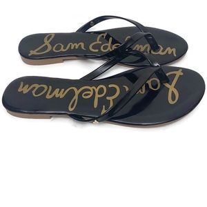 Sam Edelman Black Oliver Thong Flip Flop Sandals
